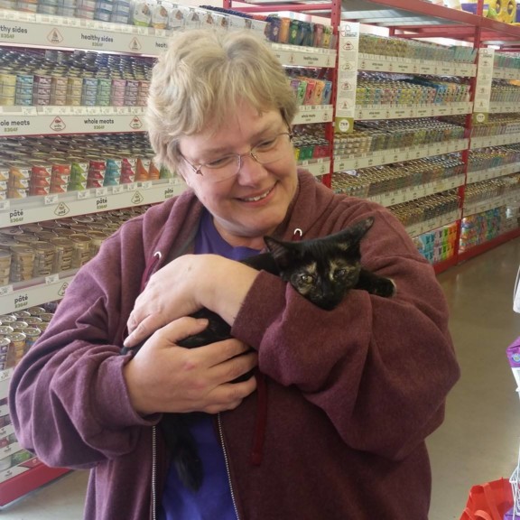 Sweet little Flora adopted today at Petfood Express Sweet little Flora adopted today at Petfood Express